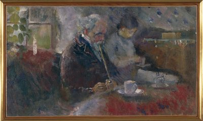 At the Coffee Table by Edvard Munch