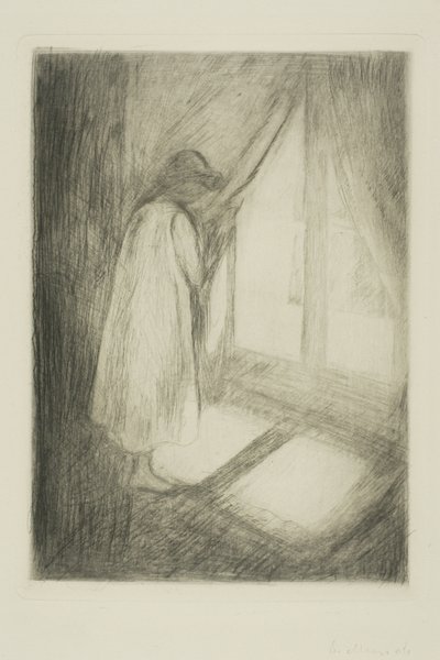 The Girl at the Window by Edvard Munch