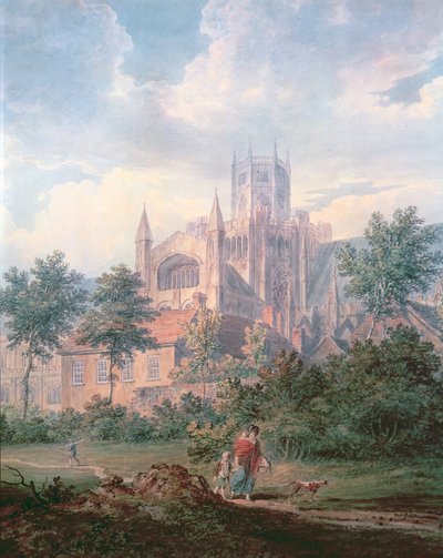 Ely Cathedral from the South East (detail) by Edward Dayes