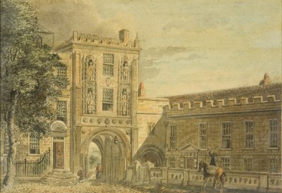 North view of the College Gateway by Edward Eyre