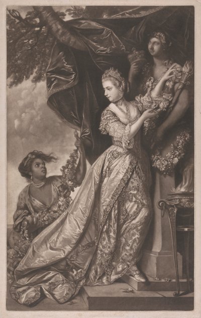 Lady Elizabeth Keppel and a Servant by Edward Fisher