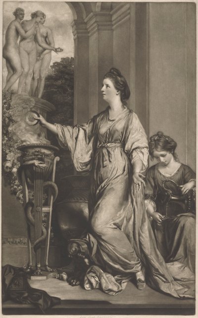 Lady Sarah Bunbury Sacrificing to the Graces by Edward Fisher