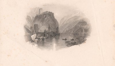 The Castle Rhine by Edward Francis Finden