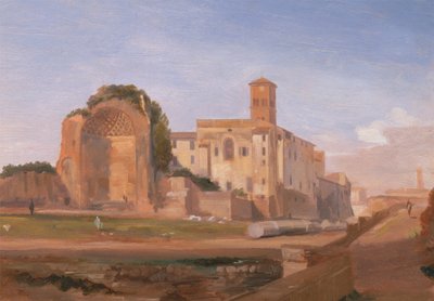 Temple of Venus and Rome, Rome by Edward Lear