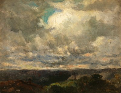 Untitled Landscape, Cloudy Sky by Edward Mitchell Bannister