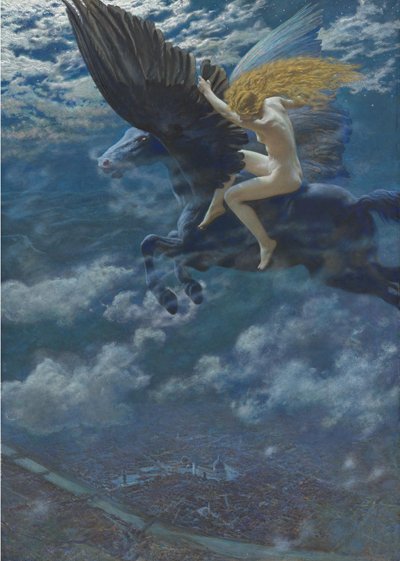 Dream Idyll A Valkyrie, c. 1902 by Edward Robert Hughes