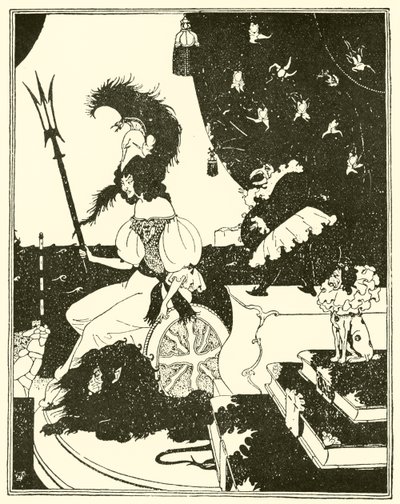 Britannia a la Beardsley by Edward Tennyson Reed