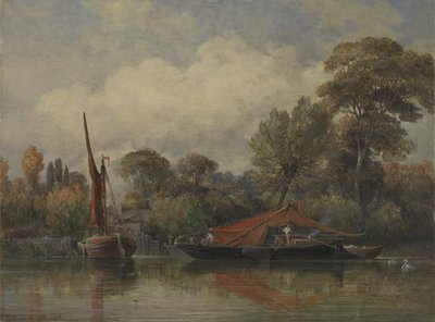 Opposite my House at Barnes by Edward William Cooke