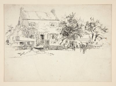 Architectural Study: Hurley, London by Edwin Austin Abbey