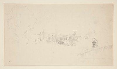 Architectural Study (recto); Ornamental Sketches (verso) by Edwin Austin Abbey