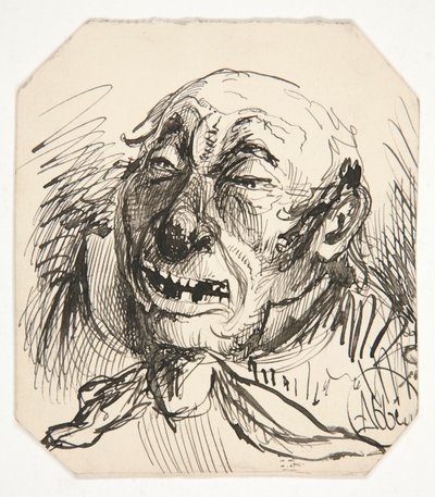Caricature of a Balding Man by Edwin Austin Abbey