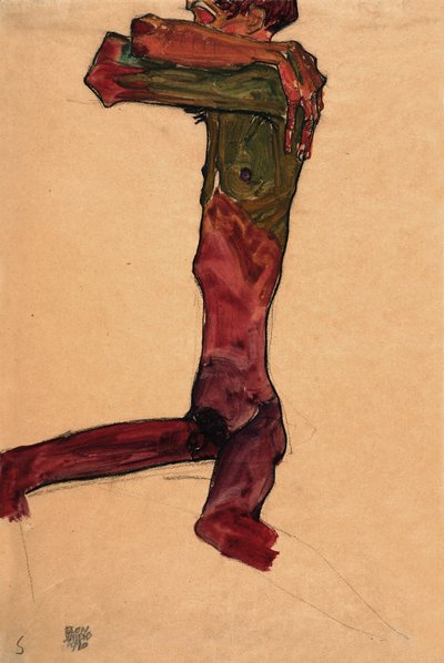 Male Nude, 1910 by Egon Schiele