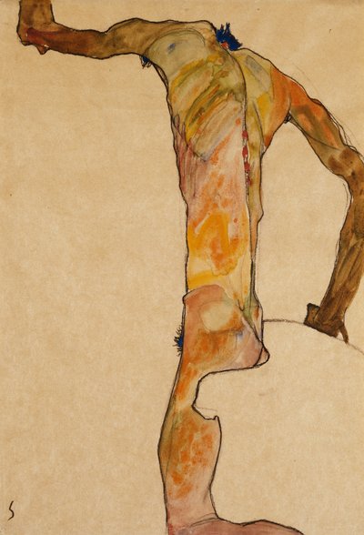 Male Nude by Egon Schiele