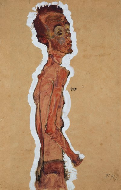 Self-portrait by Egon Schiele