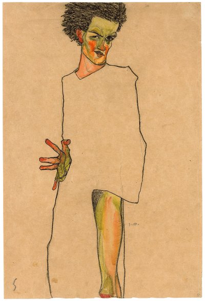 Self Portrait by Egon Schiele