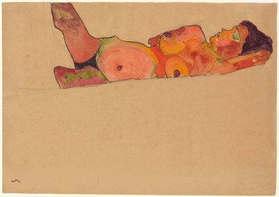 Sleeping Girl by Egon Schiele