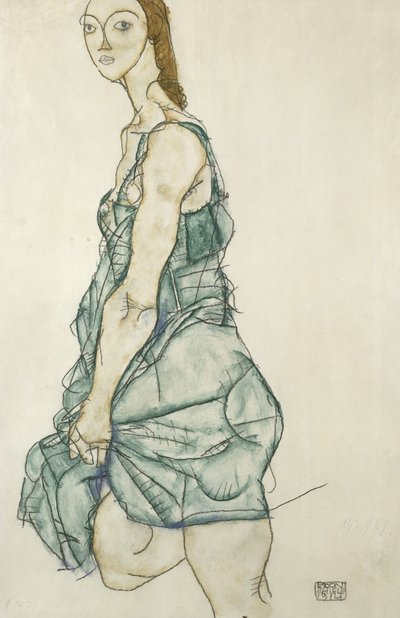 Standing Girl by Egon Schiele