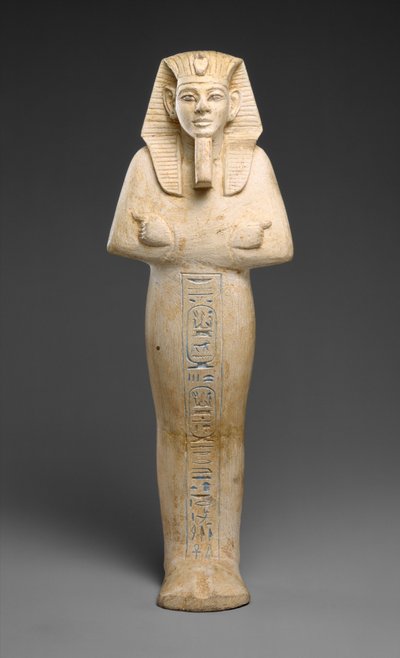 Shabti of Merneptah, c.1213-1203 BC (limestone) by Egyptian 19th Dynasty