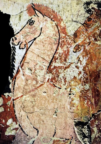 Egyptian Tomb Wall Painting by Egyptian Egyptian