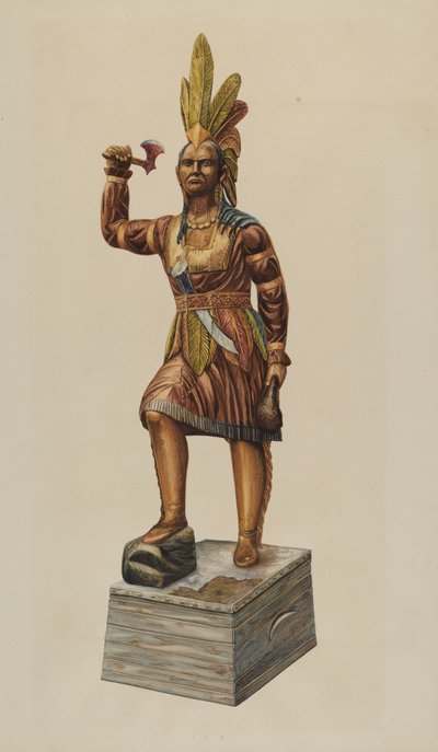 Cigar Store Indian by Einar Heiberg