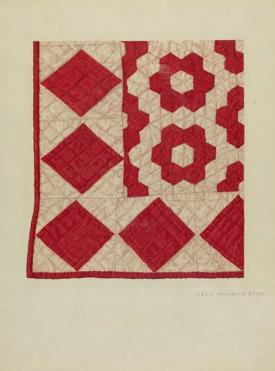 Patchwork Quilt by Elgin Moncure Styll