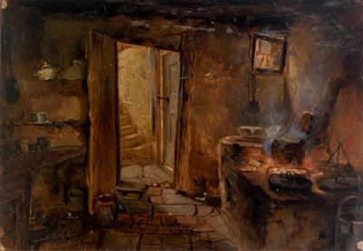 Interior of a Kitchen by Eliphalet Frazer Andrews