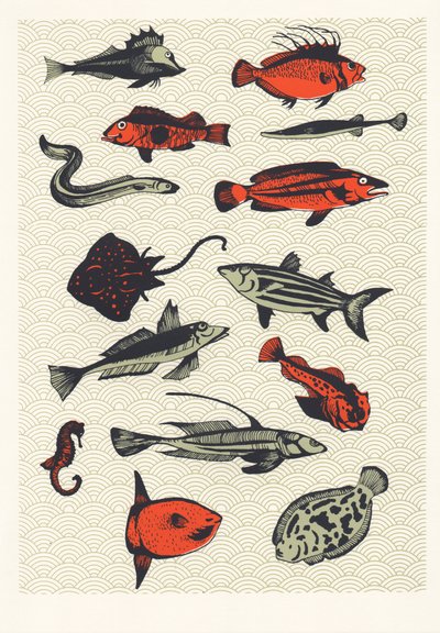 Orange Japanese Fish by Eliza Southwood