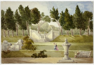 Garden at Clifton Hall by Elizabeth Murray