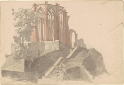 Cathedral Ruins, Bacharach by Emanuel Gottlieb Leutze