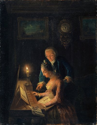 The Music Lesson, 1769 by Emanuel Handmann