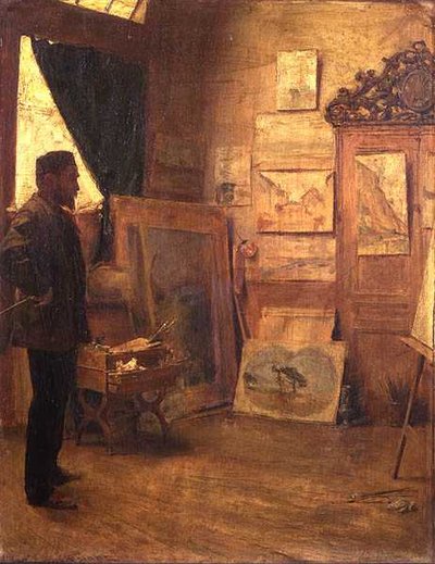 In the Studio by Emile Friant