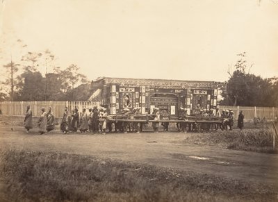 Enterrement, Cochinchine by Emile Gsell