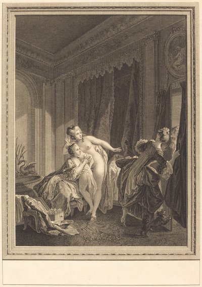 The Evening by Emmanuel Jean Nepomucène de Ghendt after Pierre Antoine Baudouin