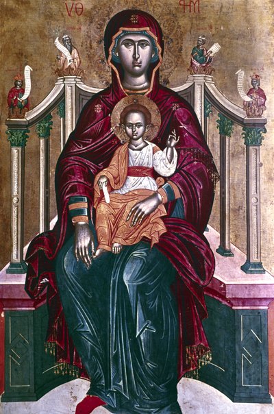 Virgin and Child icon, 1664 by Emmanuel Tzanes