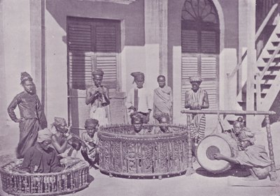 Burmese Musicians by English Photographer