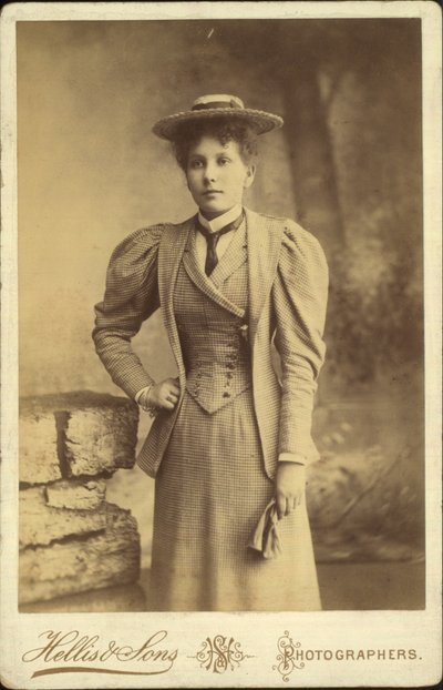 Cabinet card, portrait of a woman by English Photographer