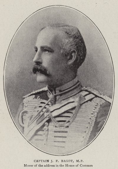 Captain J F Bagot, MP by English Photographer