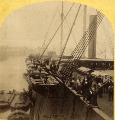 Deck of Great Eastern, 1850-60 by English Photographer