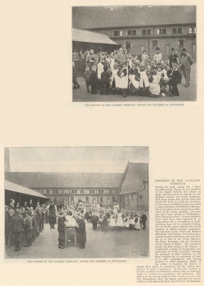 Distress in the Colliery Districts by English Photographer