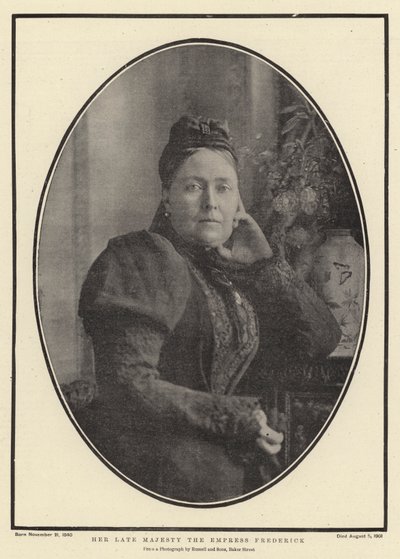 Her Late Majesty The Empress Frederick by English Photographer