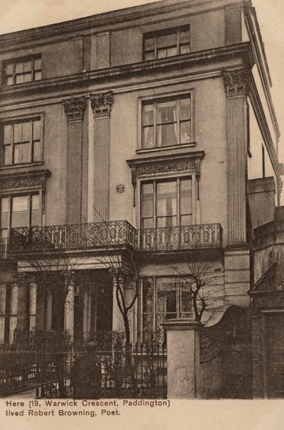 Home of the poet Robert Browning by English Photographer