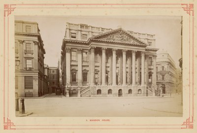 Mansion House, Queen Victoria Street, London by English Photographer