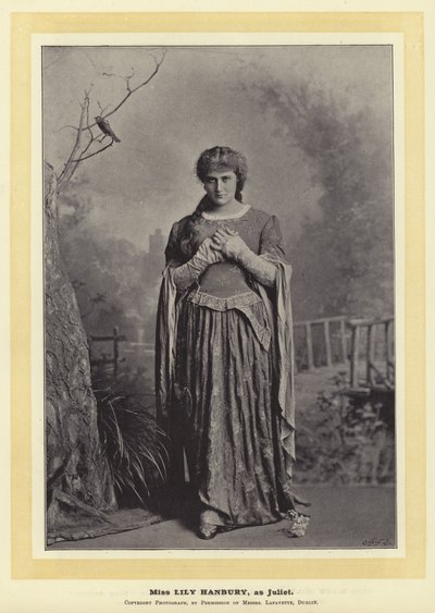 Miss Lily Hanbury as Juliet by English Photographer