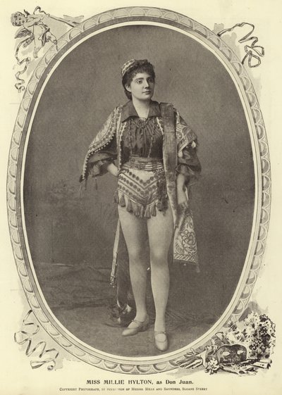 Miss Millie Hylton, as Don Juan by English Photographer