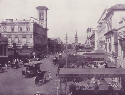 Old Court House Street, Calcutta by English Photographer