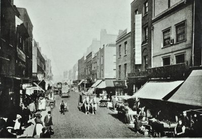 Pitfield Street: looking north, 1895 by English Photographer