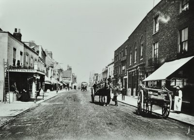 Putney High Street: looking towards bridge, 1885 by English Photographer