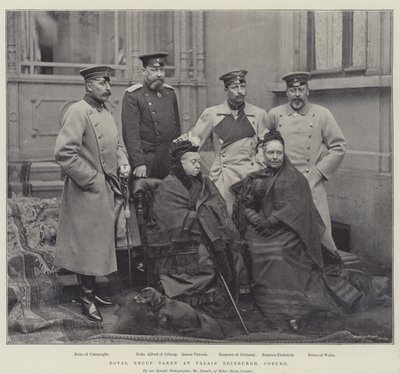 Royal Group taken at Palais Edinburgh, Coburg by English Photographer