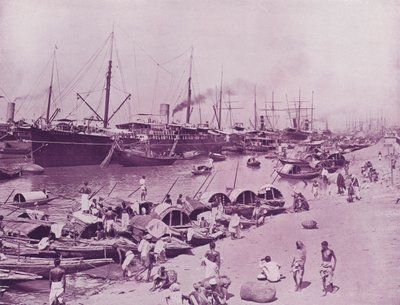 Shipping in the Hooghly, Calcutta by English Photographer