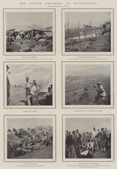 The British Prisoners at Nooitgedacht by English Photographer